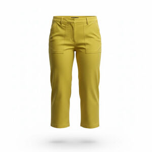 7th Avenue Design Studio Lemon Yellow Crop Pants - Size 10